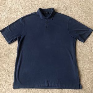 Men’s Bugatchi polo shirt - navy, sizeXL